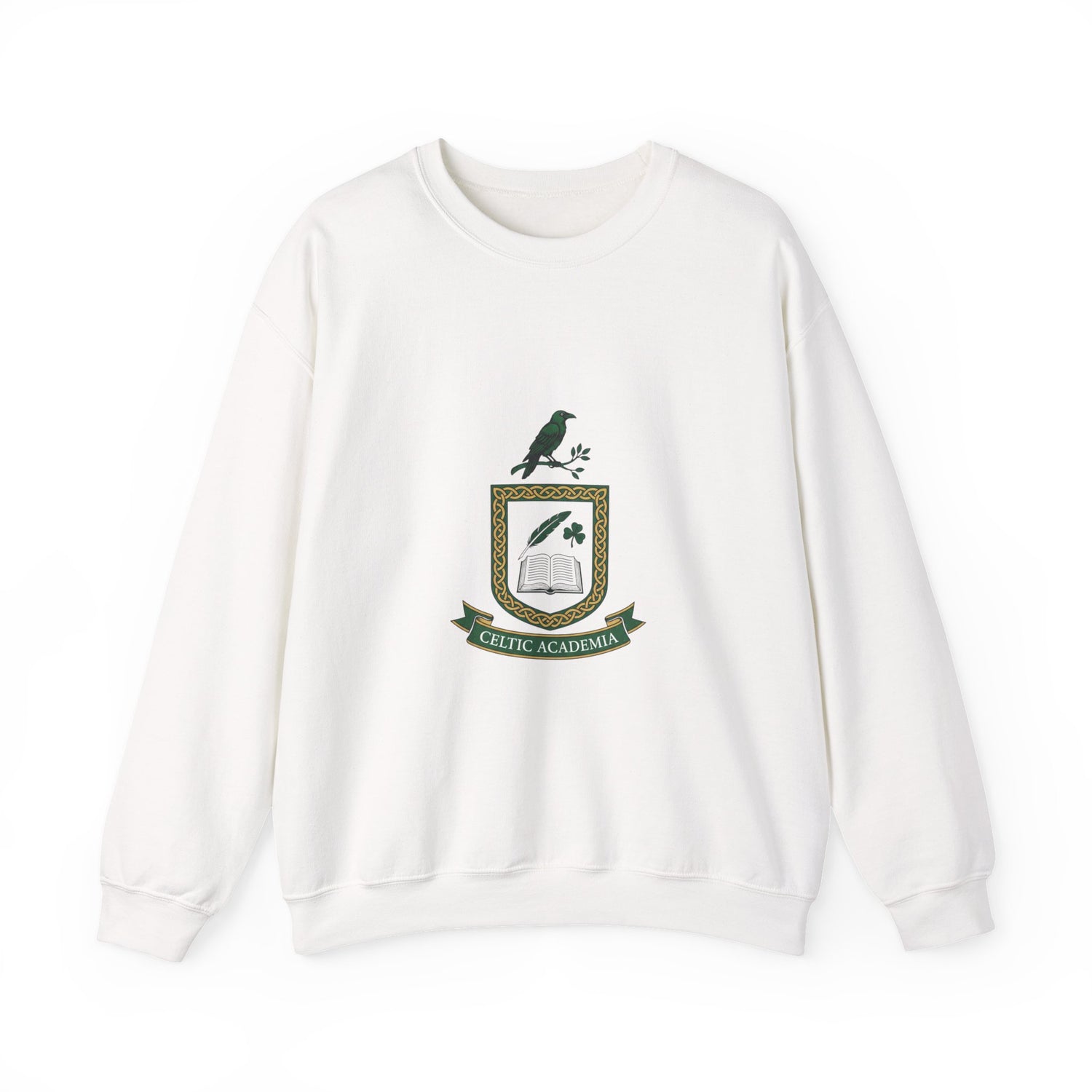 Celtic Academia Crest Sweatshirt | Irish Heritage, Gaelic Library Aesthetic