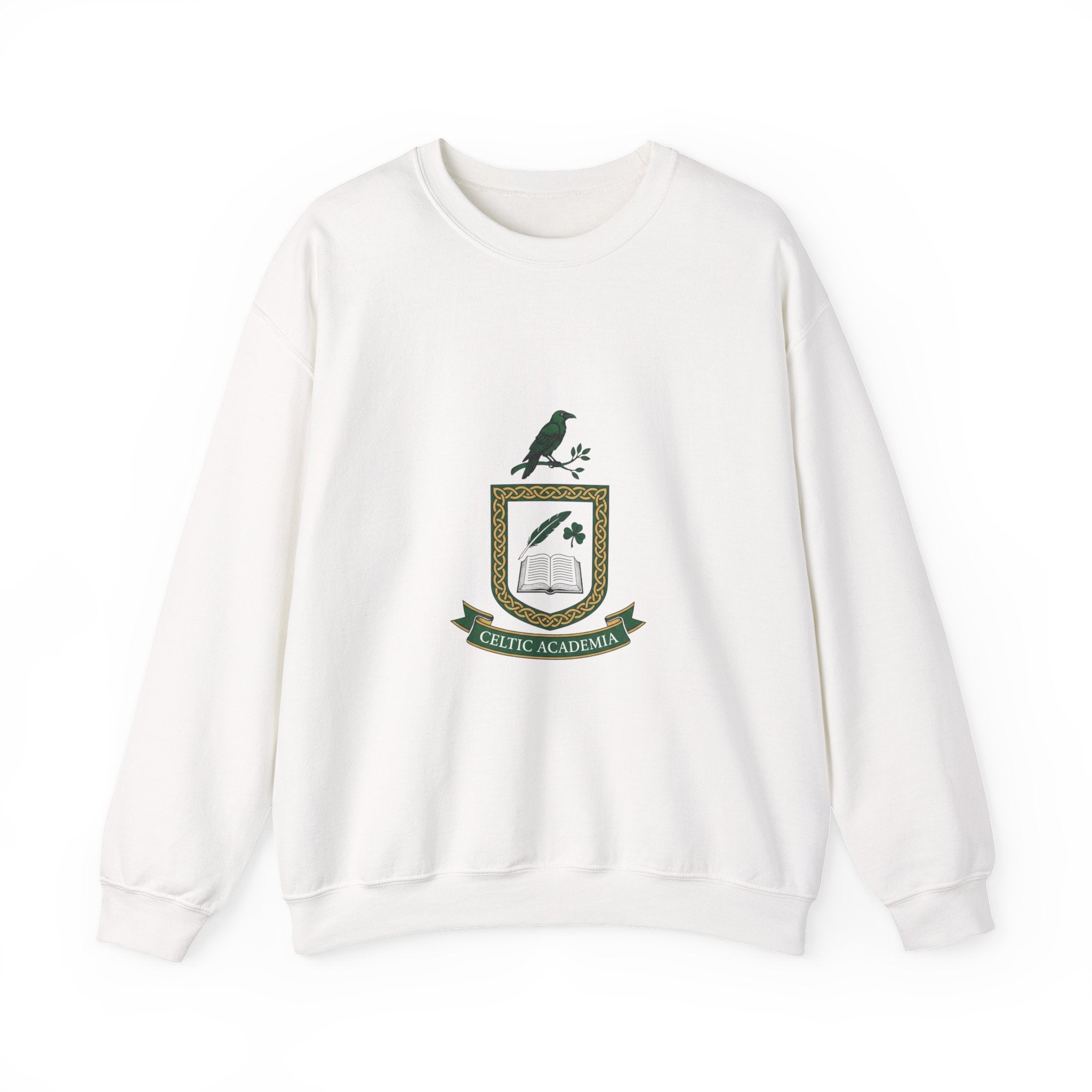 Celtic Academia Crest Sweatshirt | Irish Heritage, Gaelic Library Aesthetic
