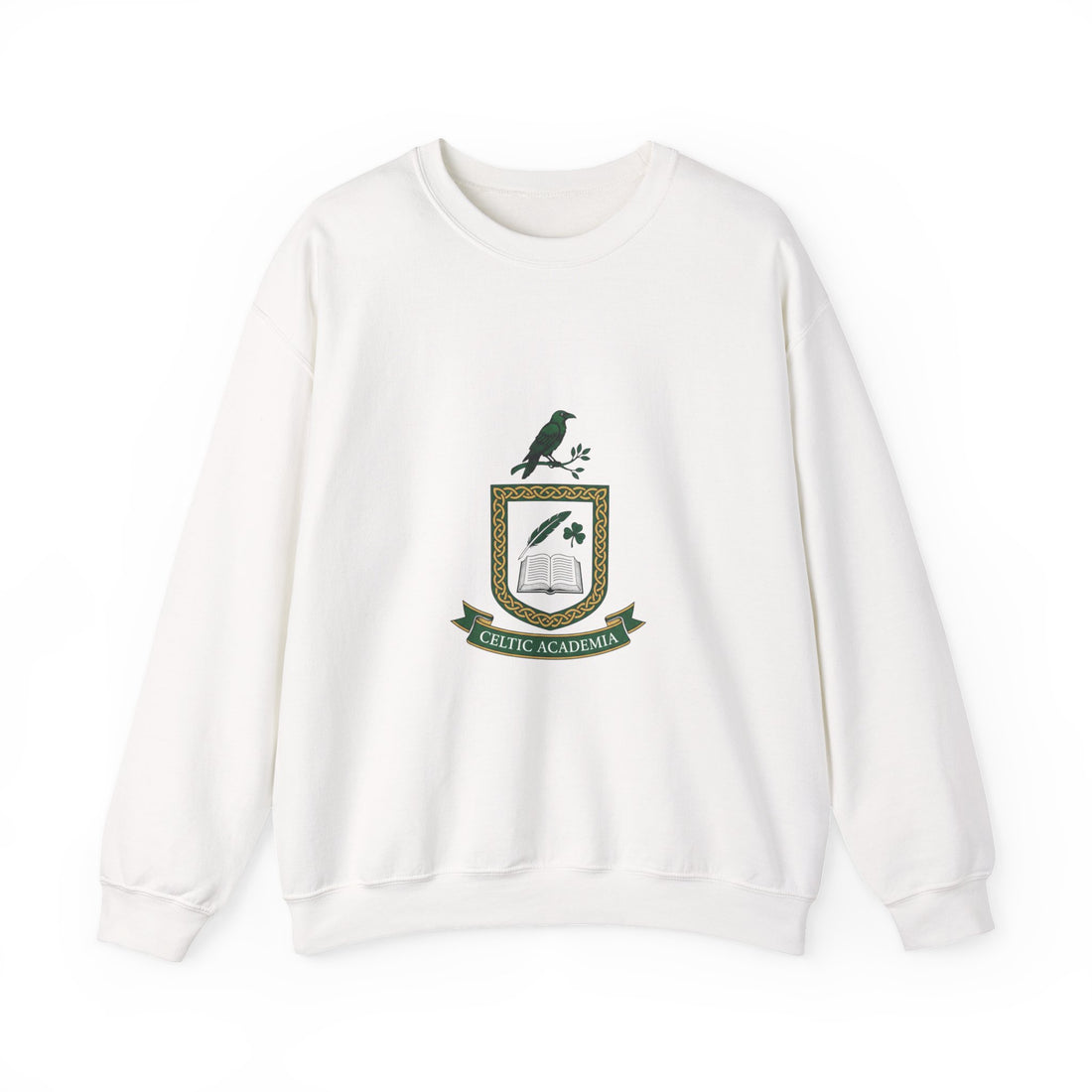 Celtic Academia Crest Sweatshirt | Irish Heritage, Gaelic Library Aesthetic