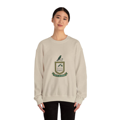 Celtic Academia Crest Sweatshirt | Irish Heritage, Gaelic Library Aesthetic
