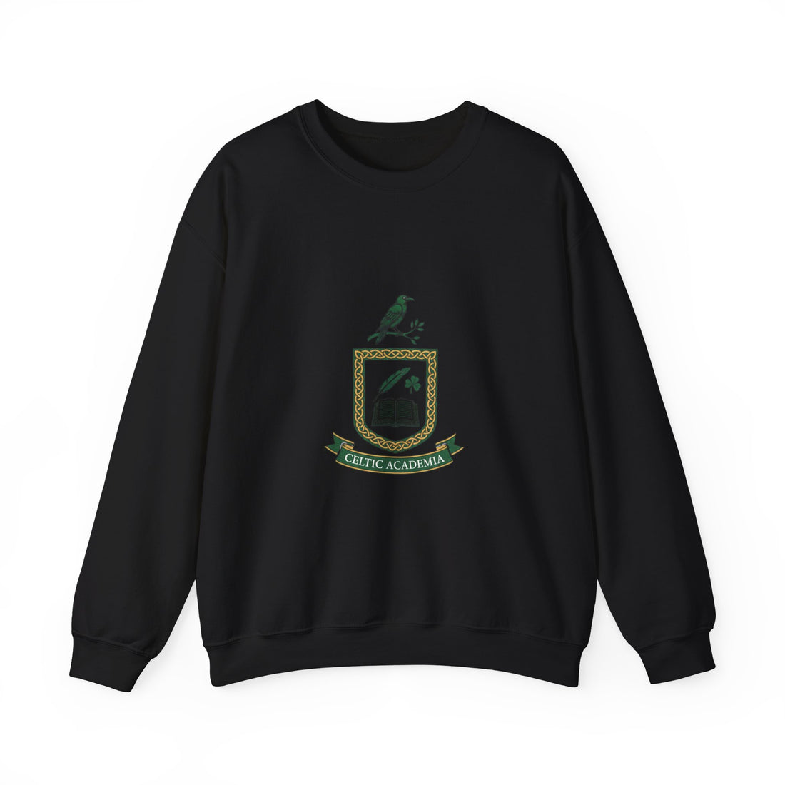 Celtic Academia Crest Sweatshirt | Irish Heritage, Gaelic Library Aesthetic