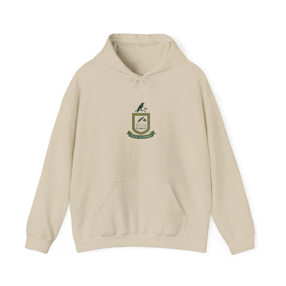 Celtic Crest Hoodie | Irish Heritage, Emerald Dark Academia
