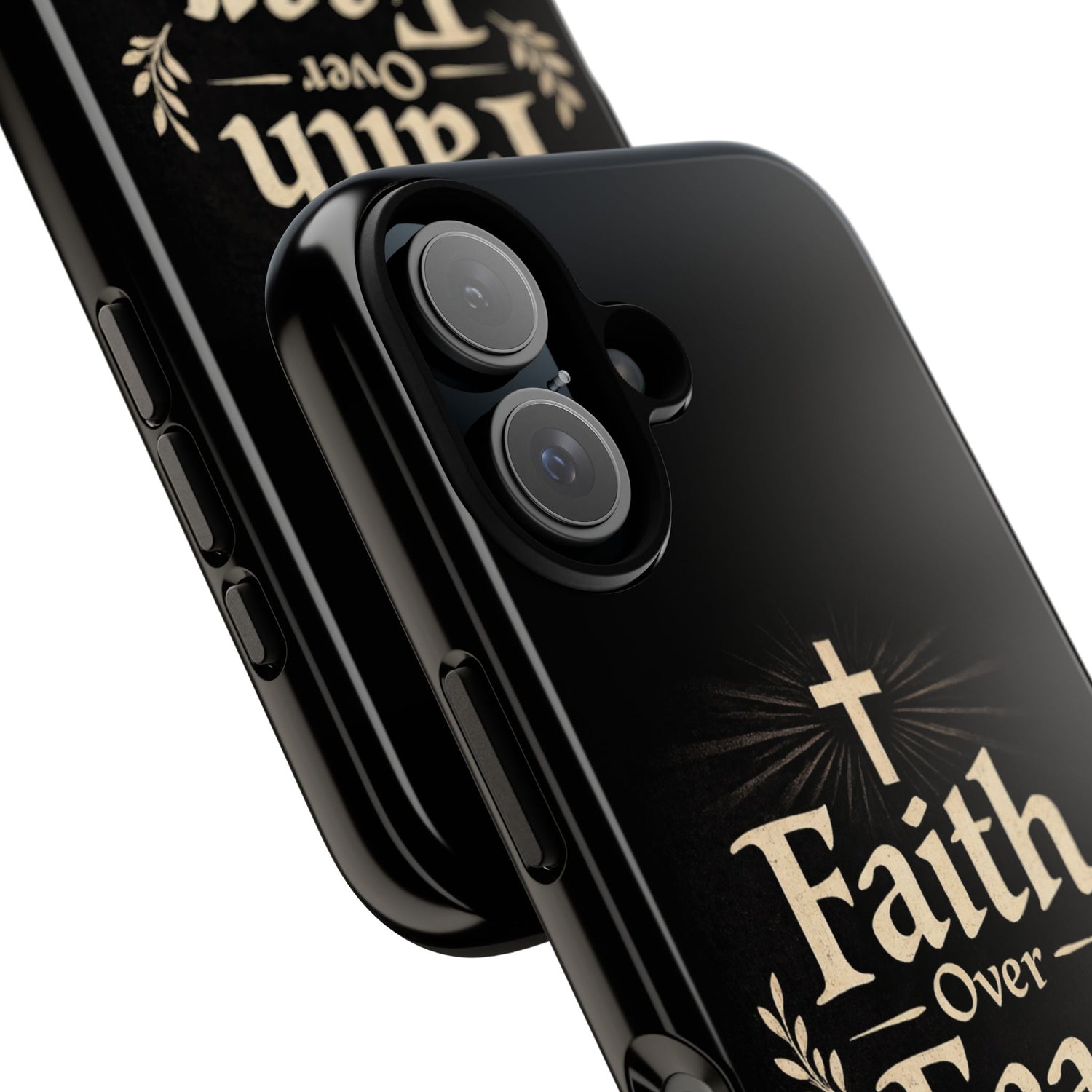 Faith Over Fear Phone Case — Inspirational Christian iPhone Cover (Isaiah 41:10)