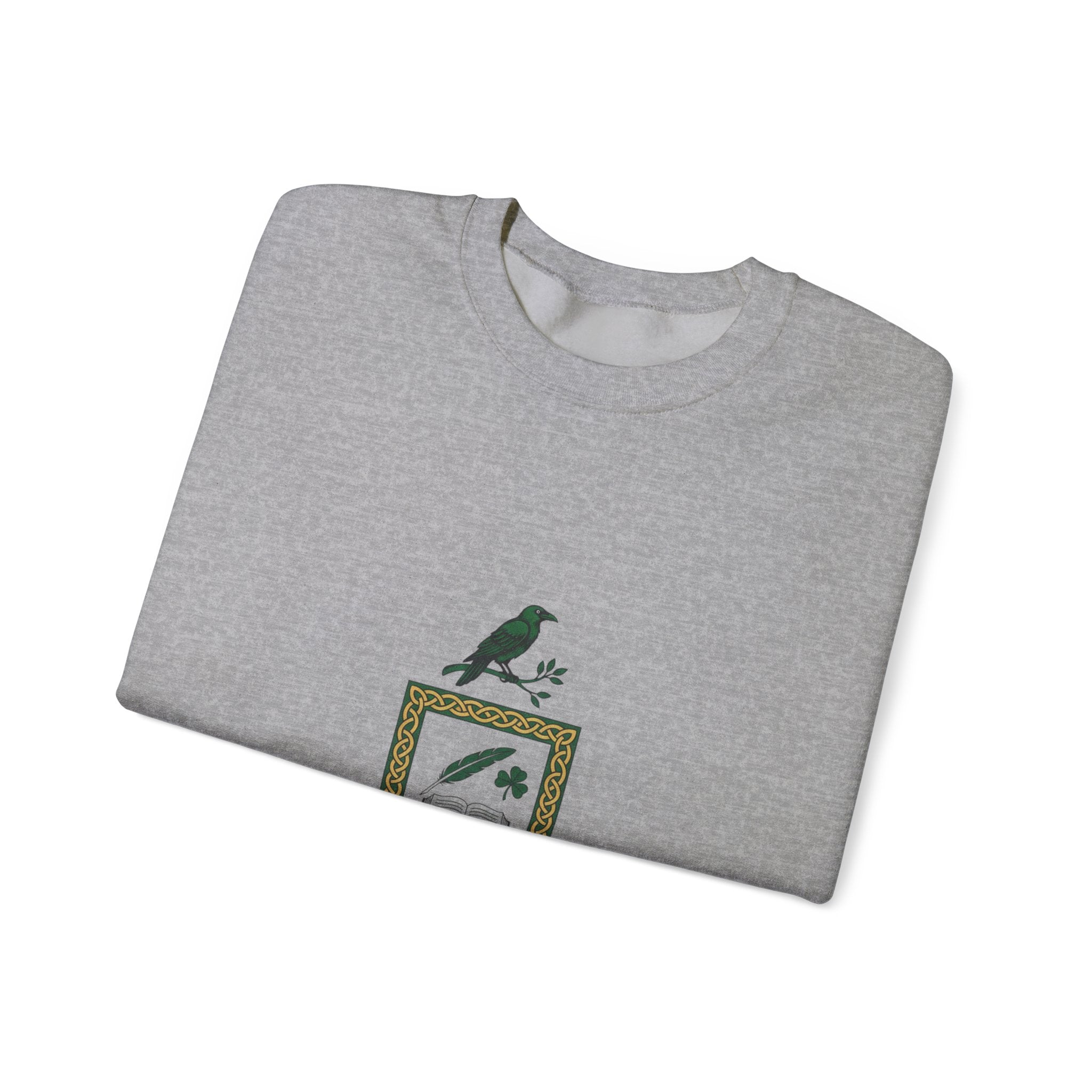 Celtic Academia Crest Sweatshirt | Irish Heritage, Gaelic Library Aesthetic