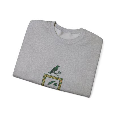 Celtic Academia Crest Sweatshirt | Irish Heritage, Gaelic Library Aesthetic