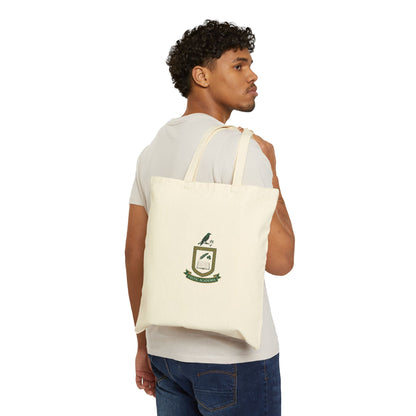 Celtic Crest Library Tote | Irish Heritage, Emerald Dark Academia