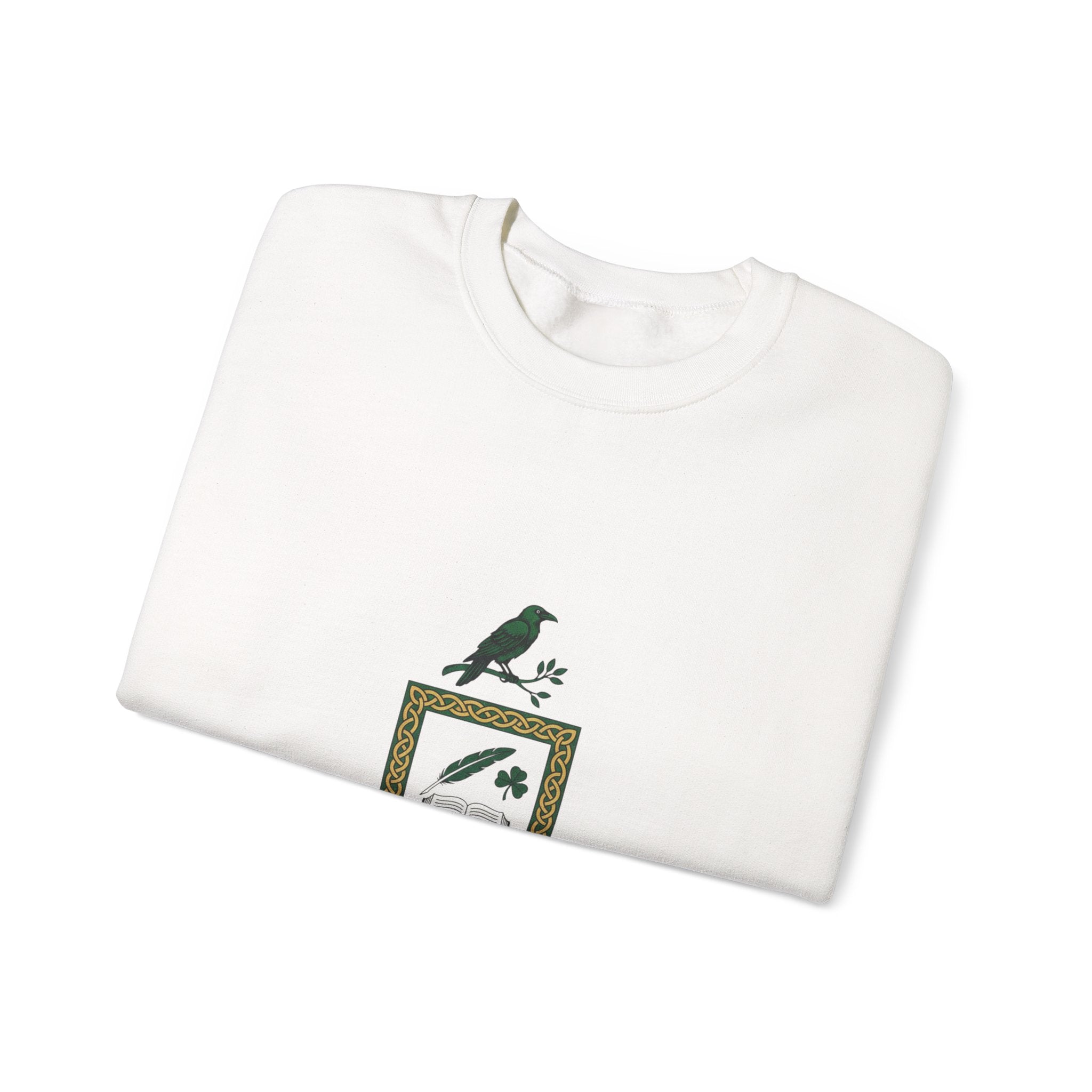 Celtic Academia Crest Sweatshirt | Irish Heritage, Gaelic Library Aesthetic