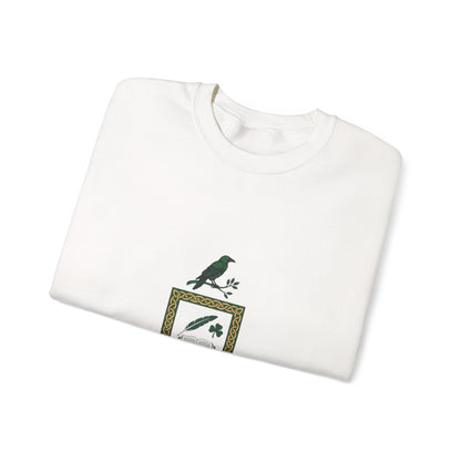 Celtic Academia Crest Sweatshirt | Irish Heritage, Gaelic Library Aesthetic