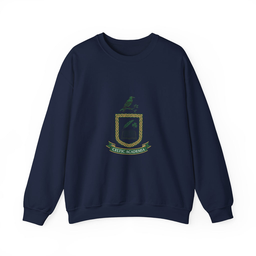 Celtic Academia Crest Sweatshirt | Irish Heritage, Gaelic Library Aesthetic