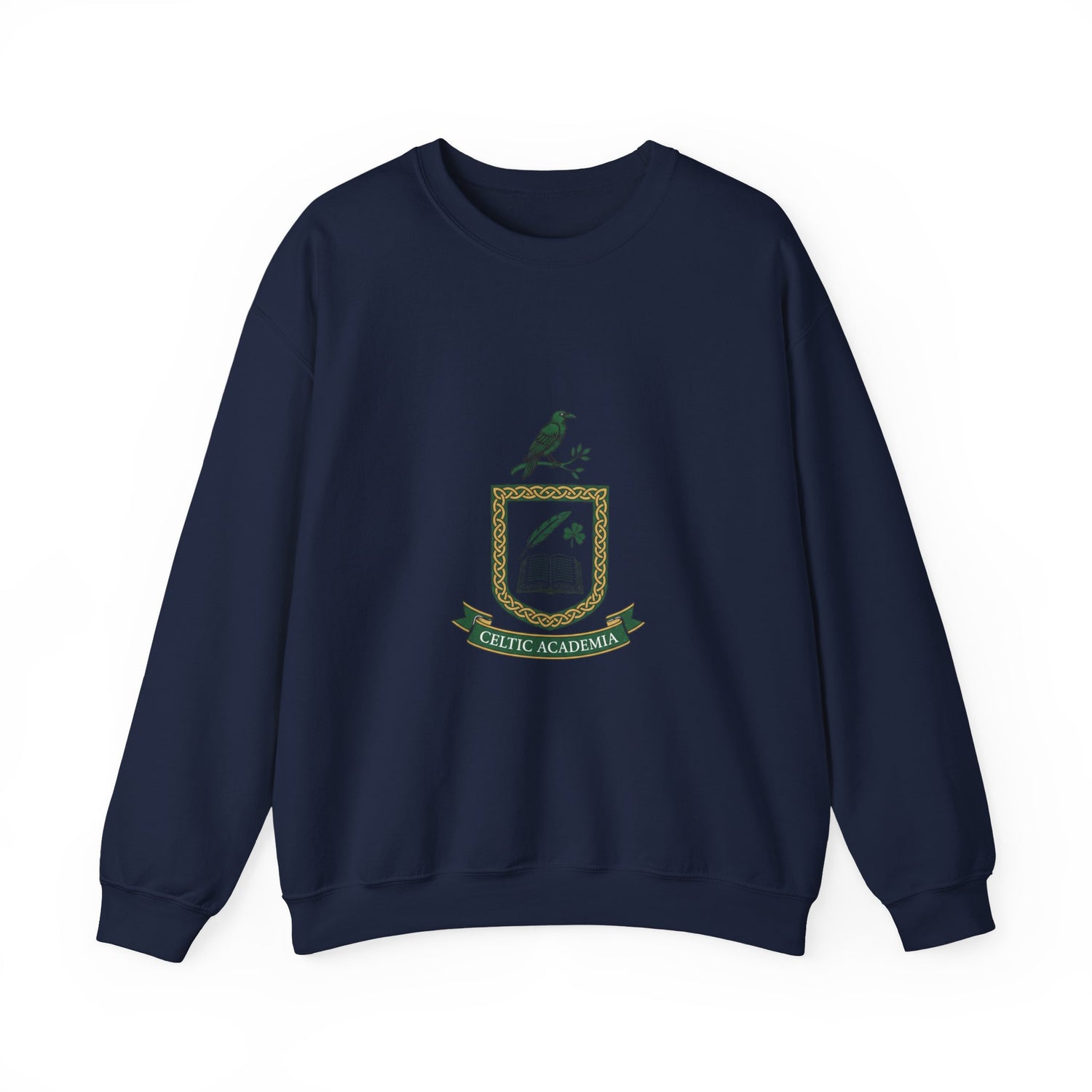 Celtic Academia Crest Sweatshirt | Irish Heritage, Gaelic Library Aesthetic